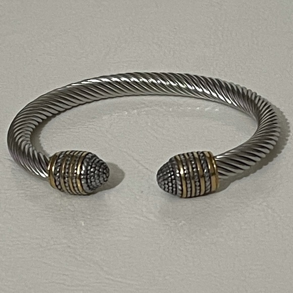 Jewelry - New Twisted Cable Cuff Vintage Stackable Bangle Bracelet